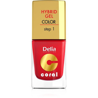 Delia Kozmetický lak Hybridný gél 11ml 01 Red