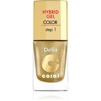 Delia Kozmetický lak Hybridný gél 11ml 28 Gold