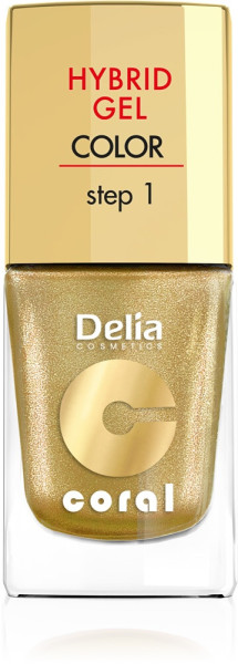 Delia Kozmetický lak Hybridný gél 11ml 28 Gold