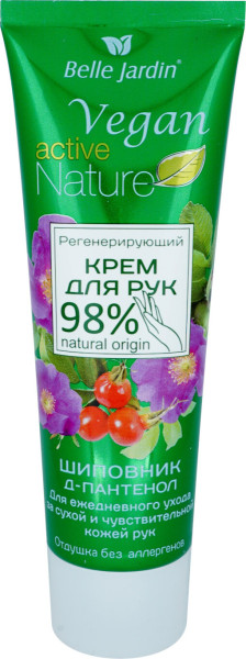 Belle Jardin Vegan active Nature Krém na ruky s divokou ružou 85ml