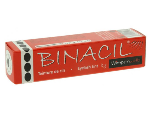 BINACIL Farba na riasy a obočie 15g čierna