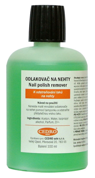 Cedro Odlakovač na nechty 100ml zelený