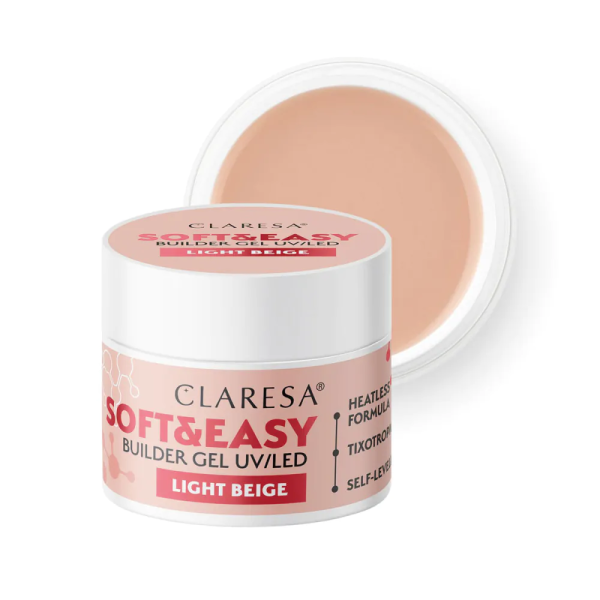 Claresa Gél stavebný Soft&Easy Light beige 12g