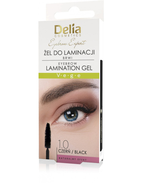 Delia Cosmetic Laminovací gél na obočie 4ml čierny