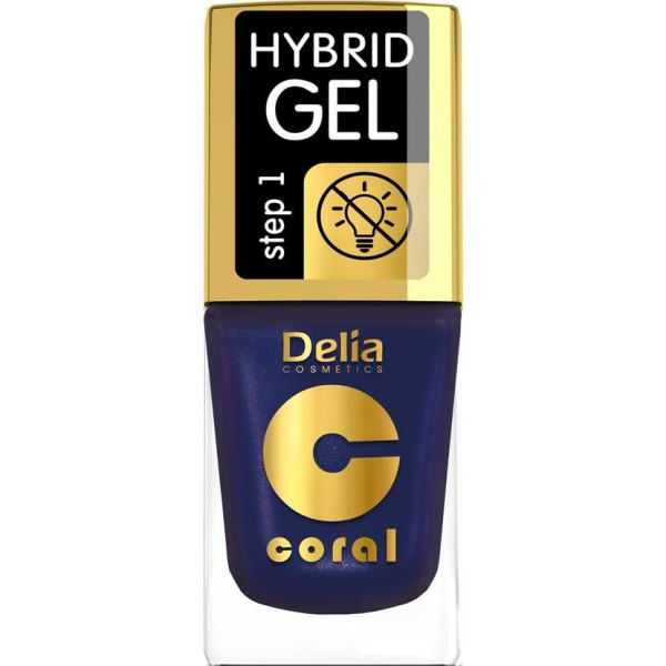 Delia Kozmetický lak Hybridný gél 11ml 63 perleťovo fialový