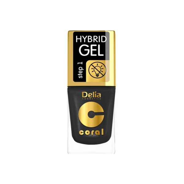 Delia Kozmetický lak Hybridný gél 11ml 64 Golden Black