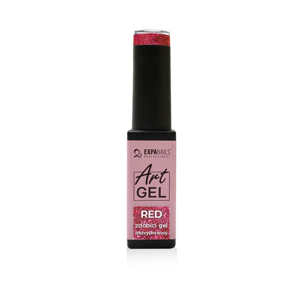 Expa Nails Art gel 005- Červené trblietky 6ml