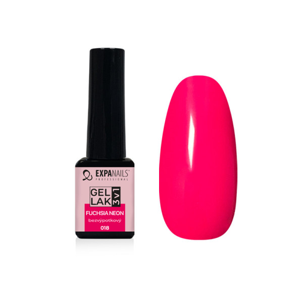 Expa Nails Gél lak 3v1 5ml Fuchsia neon