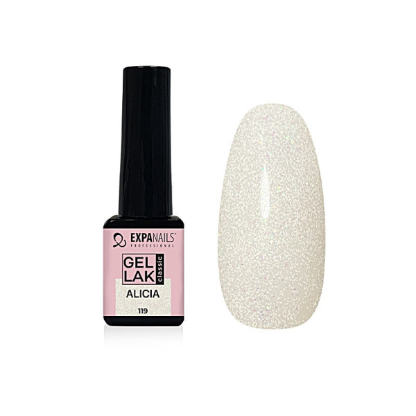 Expa Nails Gel lak 5ml Alicia glitter transparentný