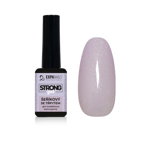 Expa Nails Silný modelovací gél 11ml Lilac s trblietkami