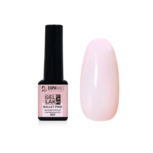 Expa Nails Gél lak 3v1 5ml Baletná ružová transparentná