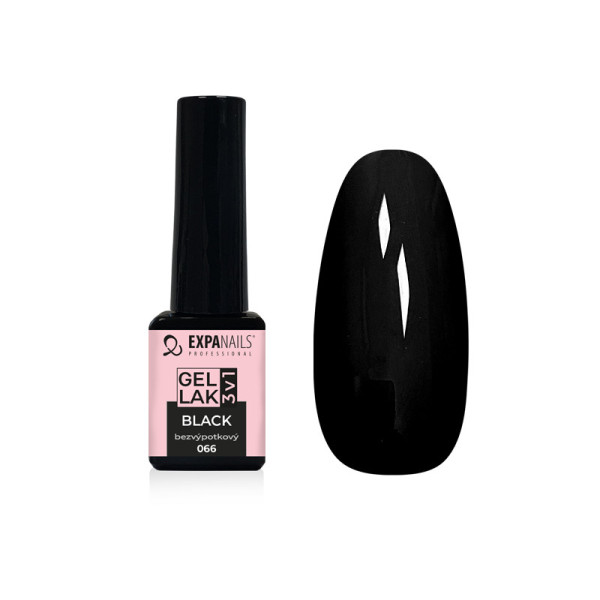 Expa Nails Gelový lak 3v1 5ml čierny