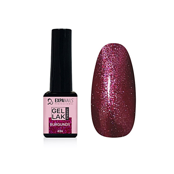 Expa Nails Gél lak 5ml Burgundské trblietky