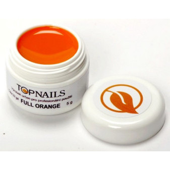 Topnails UV gél farebný plný 5g oranžový