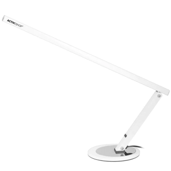 Stolová lampa bez tieňa LED biela