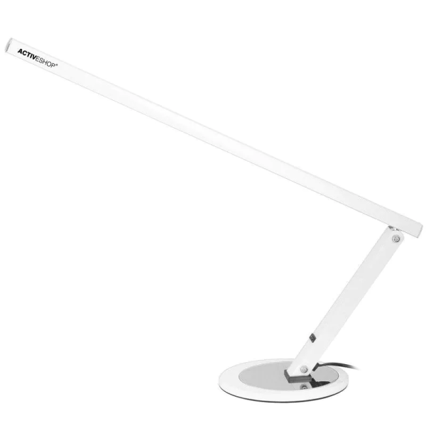 Stolová lampa bez tieňa LED biela