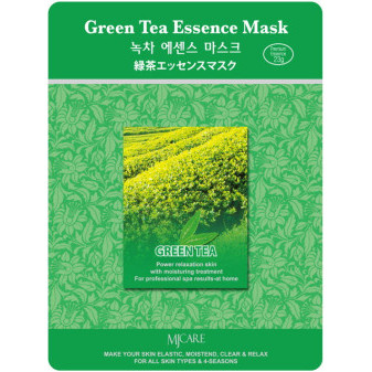 MJ Care Bavlnená pletacia maska Zelený čaj 23g