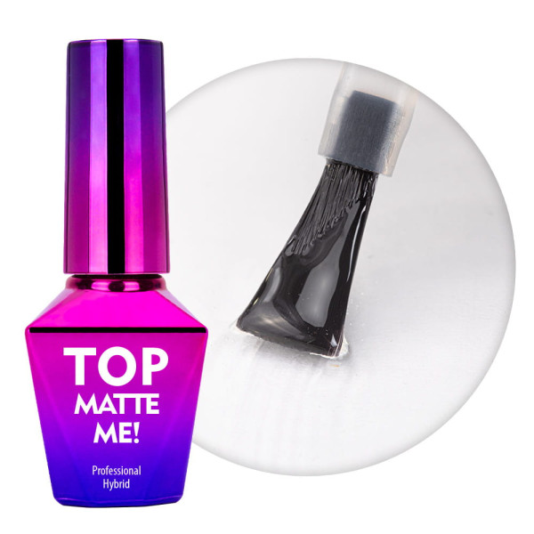 Molly Lac Topcoat Matte Me! matný UV/LED bez výkvetov 10g