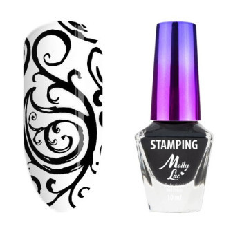 Molly Lac Lacquer na známky 10ml Black