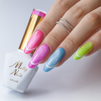 MollyNails Neon Flashy Cat Eye 8g