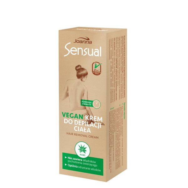 Joanna Sensual VEGAN depilačný telový krém Aloe vera 100g