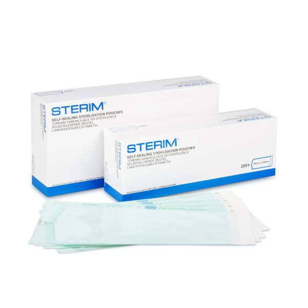 Sterim Sterilizačné papierové a fóliové vrecká 90x230mm 1ks