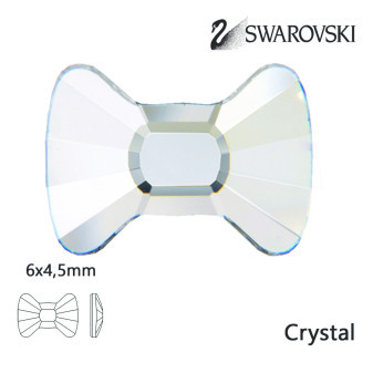 Swarovski BowTie crystal 6x4,5mm 8ks