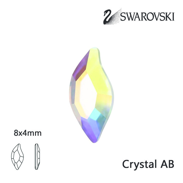 Swarovski Leaf AB 6x4,5mm 8ks