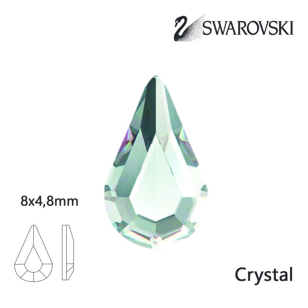 Swarovski Drop kamene 8x4,8mm 8ks