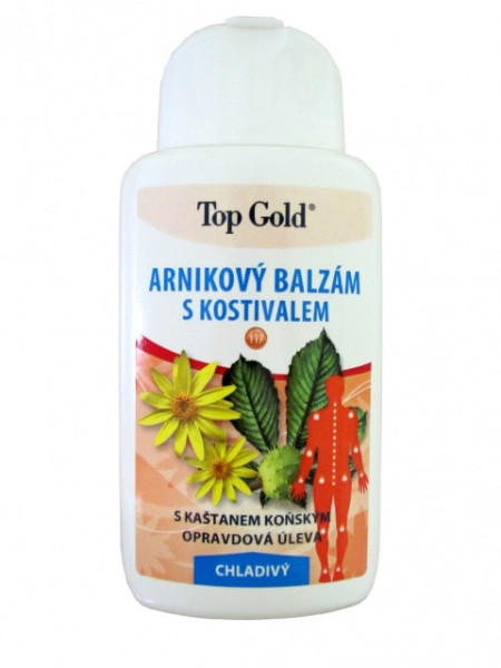 Top gold Balzam arnikový s kostihojom Chladivý 200ml