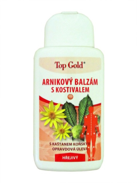 Top gold Balzam arnikový s kostihojom Hrejivý 200ml