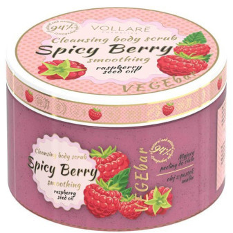 Vollaré telový peeling VEGEbar Spicy Berry Raspberry 200ml