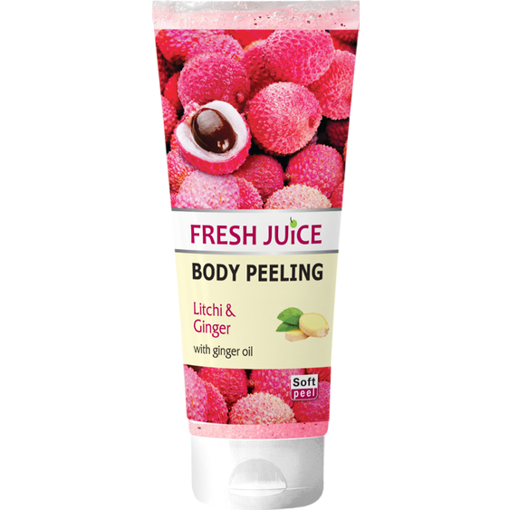 Telový peeling s liči a zázvorom Fresh Juice 200 ml