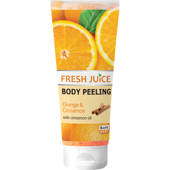 Telový peeling Fresh Juice Pomaranč a škorica 200 ml